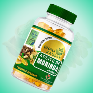 Aceite de moringa 100% puro en cápsulas Qhali Kausay