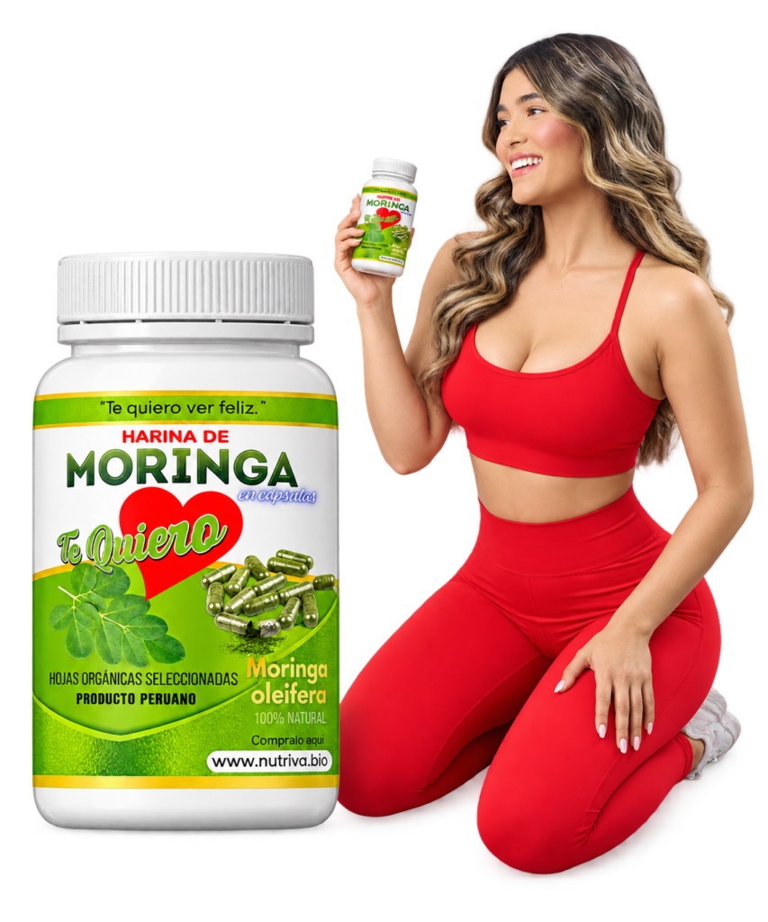 Frascos de moringa Te Quiero con modelo